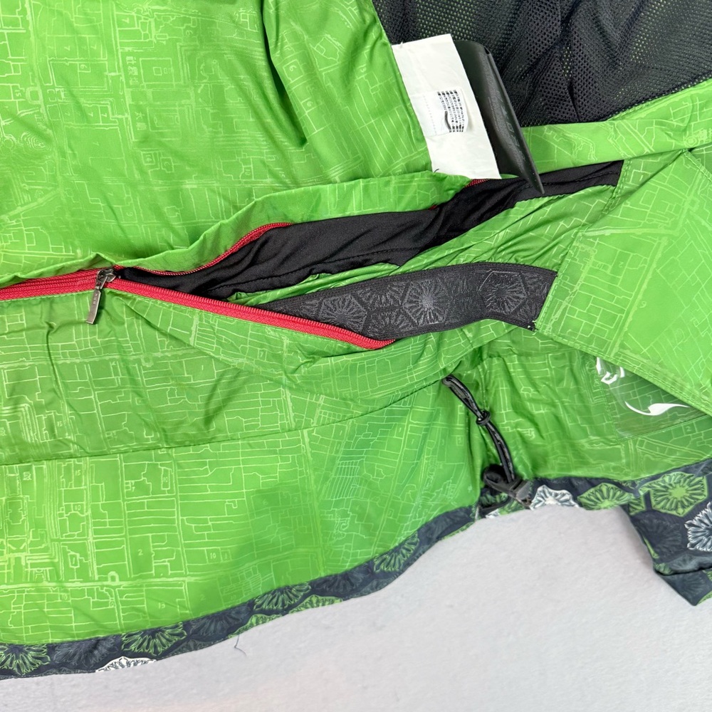 Spyder Women’s ski snow Coat Hooded faux fur trim full zip Jacket Green grey XS - Picture 6 of 9